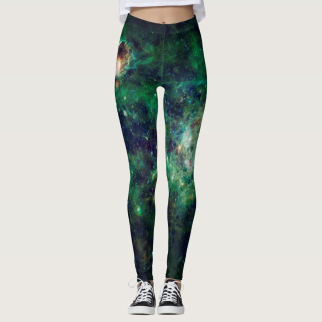 Legging galáxia Via Láctea Espaço Cósmico (Frente)