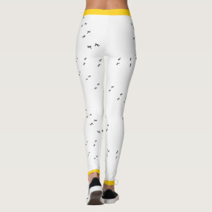 Legging Galinha Louca Divertida Corre! Impressão Pop ama