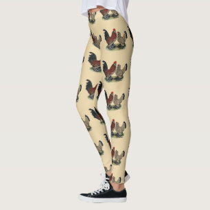 Legging Galinhas anãs de D'Uccle:  Mille Fleur