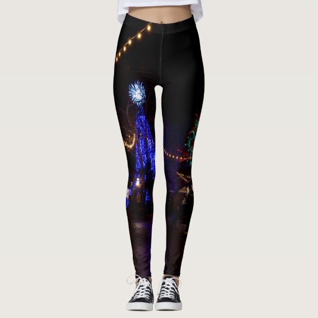 Legging Galore das Luzes de Natal (Frente)