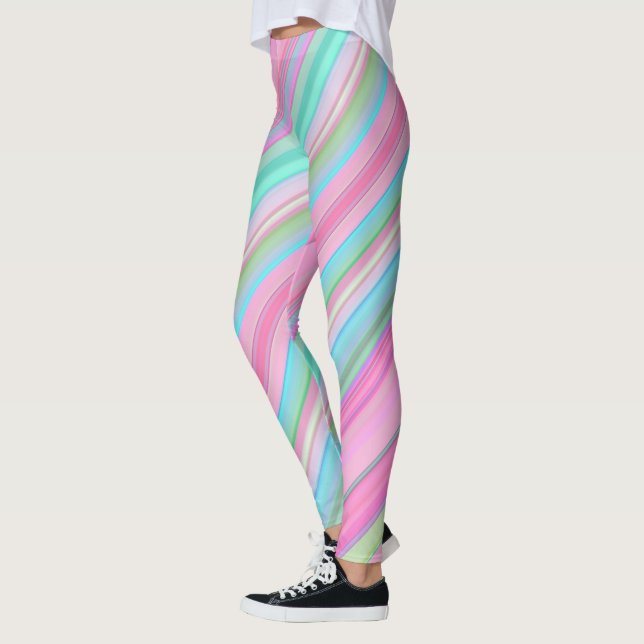 Legging Gamas de Diagonal Coloridas (Esquerda)