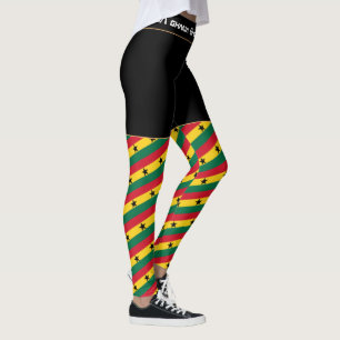 Legging Gana e Gana Bandeira, viagem/fã esporte