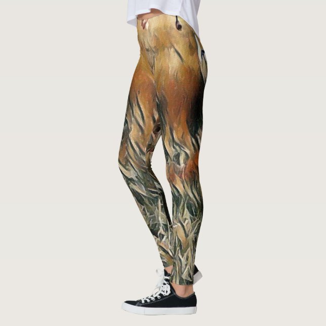Legging Gansos e Patos Vagam Arte (Esquerda)