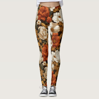 Legging Gardênias Flor Levantamento de Peso Gardênias Péta