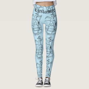 Legging Garota com Escultor de Energia do Barco Thunder_Co