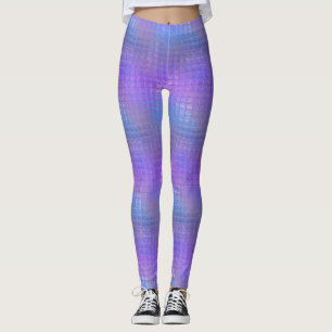 Legging Garota Glamour Brilho Iridescente Roxo Bonito