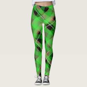 Legging Garota Sassy, Ruas irlandesas bonitas. Xadrez do d