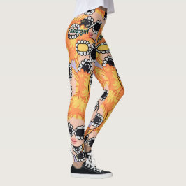 Legging garota simpática loira