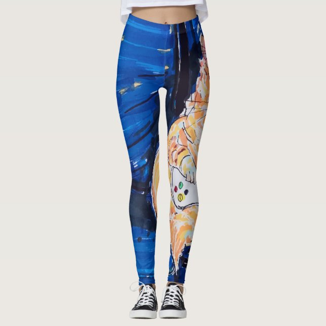 Legging Gata Gamer Gengibre (Frente)