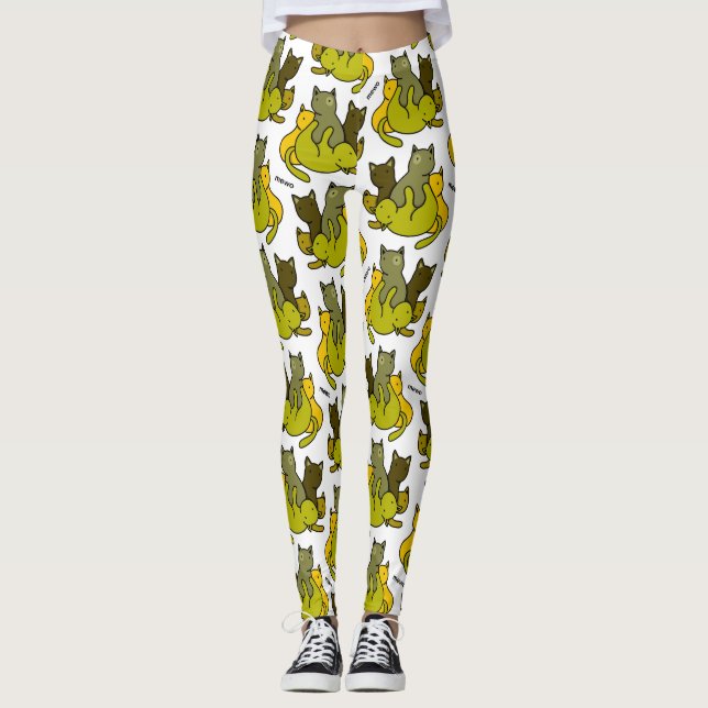 Legging Gatinhos de oliveira (Frente)