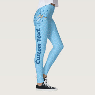 Legging Gato Azul com Pernas de Violino