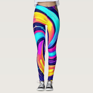 Legging Gato cosmico colorido