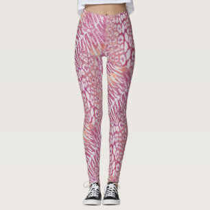 Legging Gato de pele de tigre-leopardo com manchas