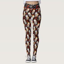 Legging Gato Negra-Japonês Maneki Neko