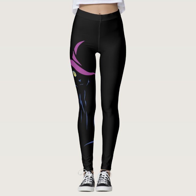 Legging Gato Negro Halloween (Frente)