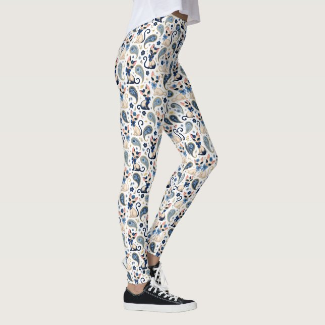 Legging Gato Paisley Vintage dos anos 60  (Direita)