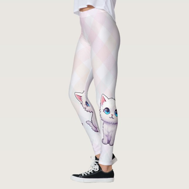 Legging Gato Rosa Gelado (Esquerda)