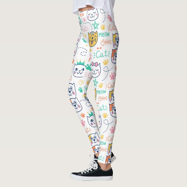 Legging Gatos (Cartoonish style cat leggings!)