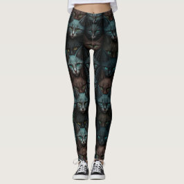 Legging Gatos Belos Amantes Personalizados Escuros Persona