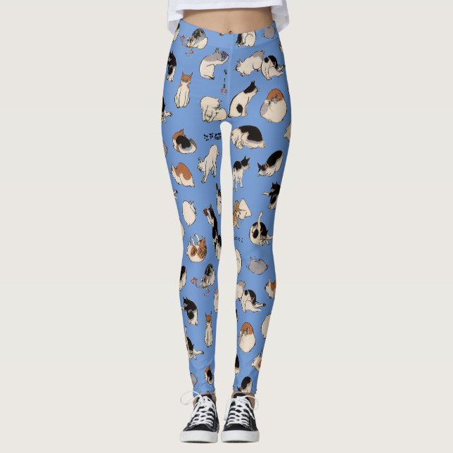 Legging Gatos Japoneses (Incháveis A Cores) (Frente)