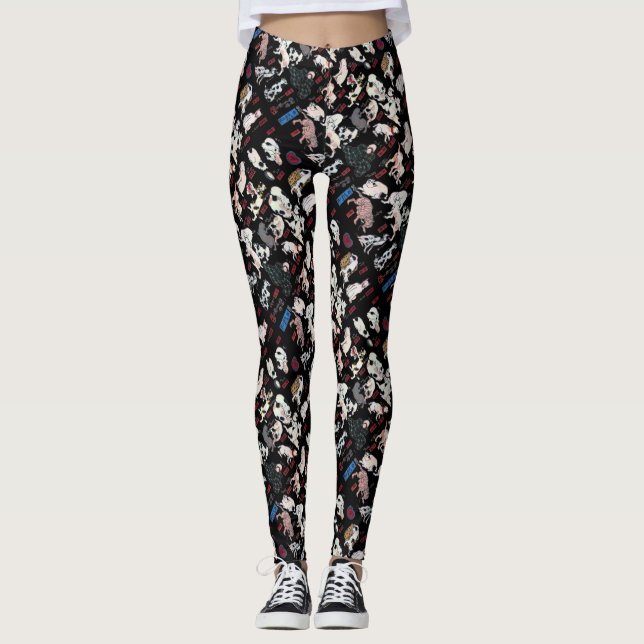 Legging Gatos, Kuniyoshi, Ukiyo-e (Frente)