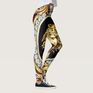 Legging Gemas da Medusa Dourada