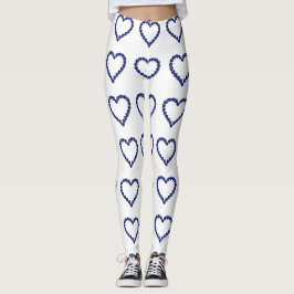 Legging Gemstone Sapphire Blue Heart