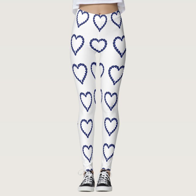 Legging Gemstone Sapphire Blue Heart (Frente)