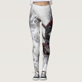 Legging genebra de pôr de Dia das Bruxas