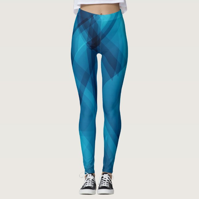 Legging Geometria Azul (Frente)