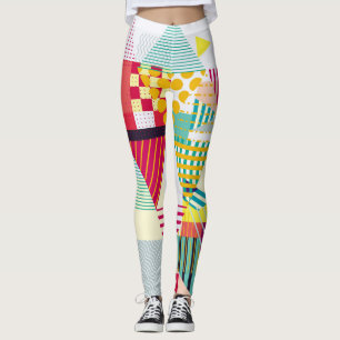 Legging Geométrico decorativo, padrão sem costura abstrato