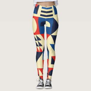 Legging Geométrico do século médio: Padrão Retroativo Funk
