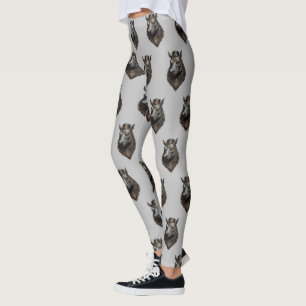 Legging "Giant Guiado por Geares: The Steampunk Hippo"