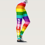 Legging Gilbert Baker Orgulho gay Flag Texto Pessoal<br><div class="desc">Personalizar o texto,  o tamanho e a escala do padrão</div>