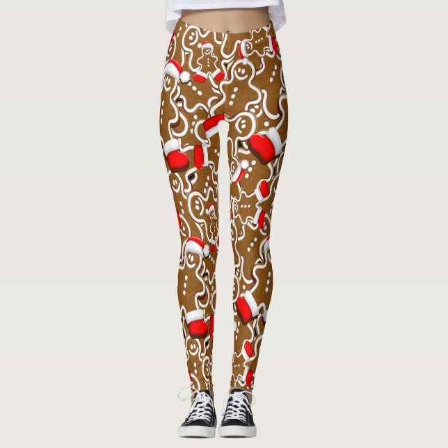 Legging Gingerbird Man Christmas Papai Noel (Frente)