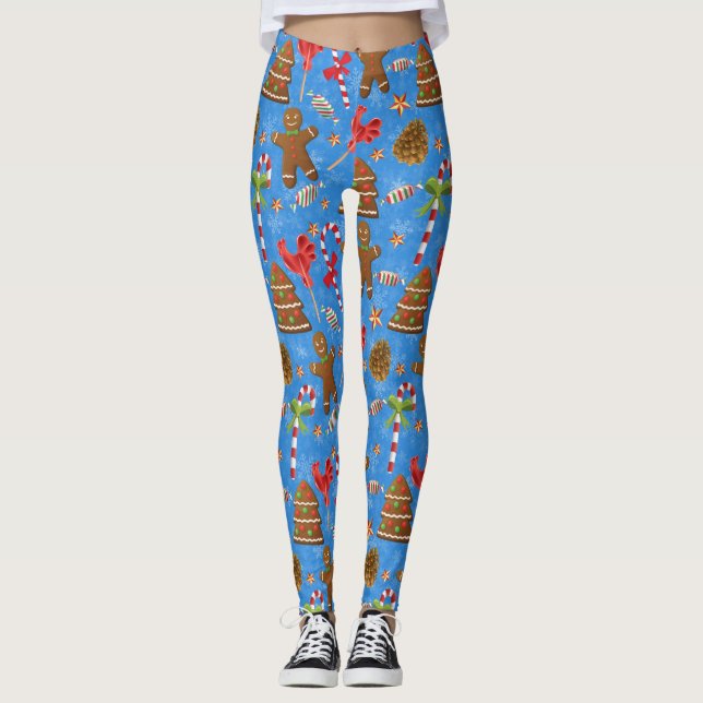 Legging Gingercake Man, Candy and Lollipop (Frente)