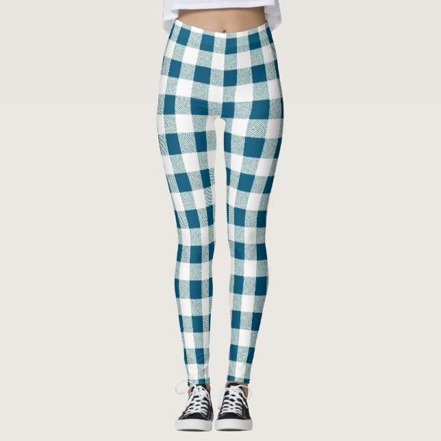 Legging Gingham Check Bluish Green (Frente)