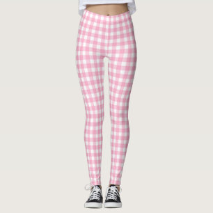 Legging gingham rosa - pernas