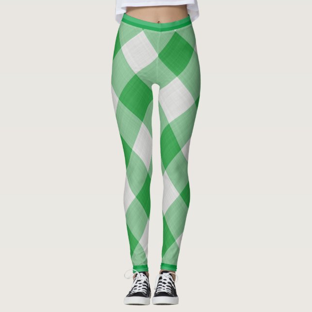 Legging Gingham Verde (Frente)