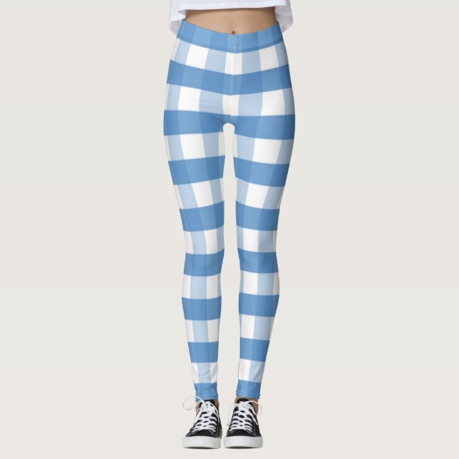 Legging Gingham-| Zazzle_Growth. (Frente)