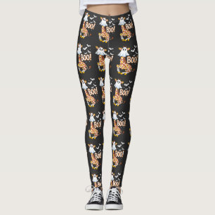 Legging Giraffe Boo Halloween Figurume Divertido Boo