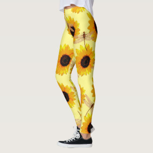 Legging Girassóis E Dragas,