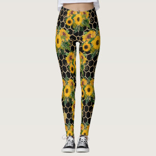 Legging Girassóis Vêm Naturalmente Para A Luz