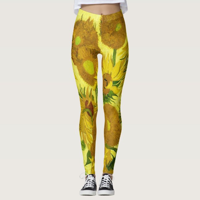 Legging Girassóis Vincent van Gogh (Frente)