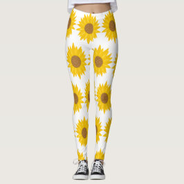 Legging Girassol Amarelo Sol Floral