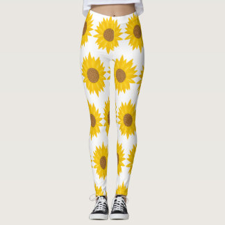 Legging Girassol Amarelo Sol Floral