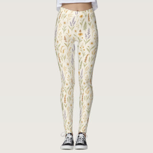 Legging Girly Boho Watercolor Floral