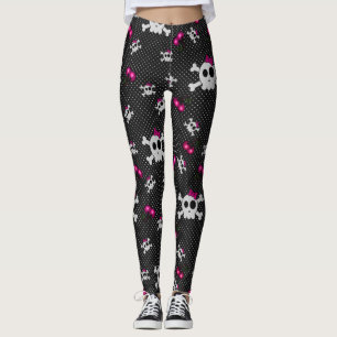 Legging Girly Gothic Skulls