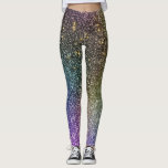 Legging Girly Rainbow Glitter Glitter Galaxy Meias<br><div class="desc">Girly Rainbow Glitter Ombre Galaxy</div>