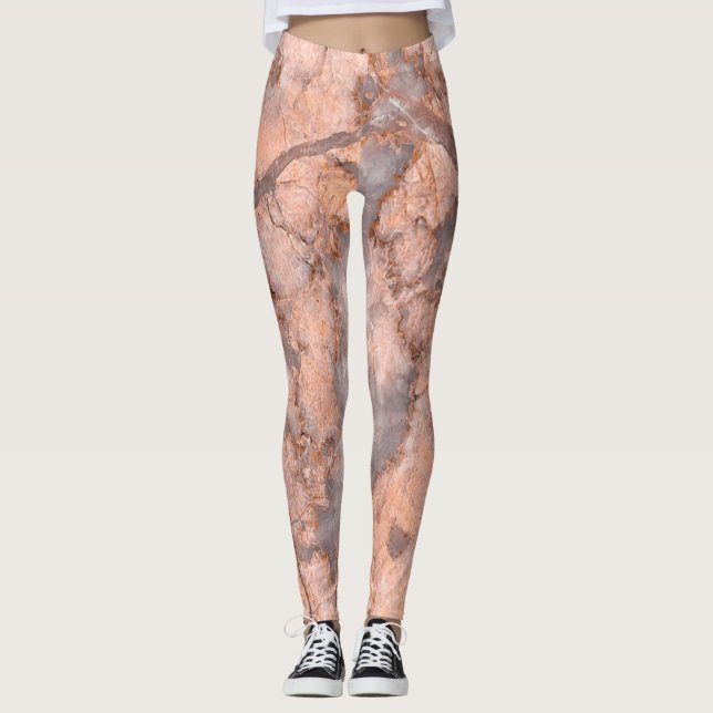 Legging Girly Trendy Marble Stone Texture (Frente)